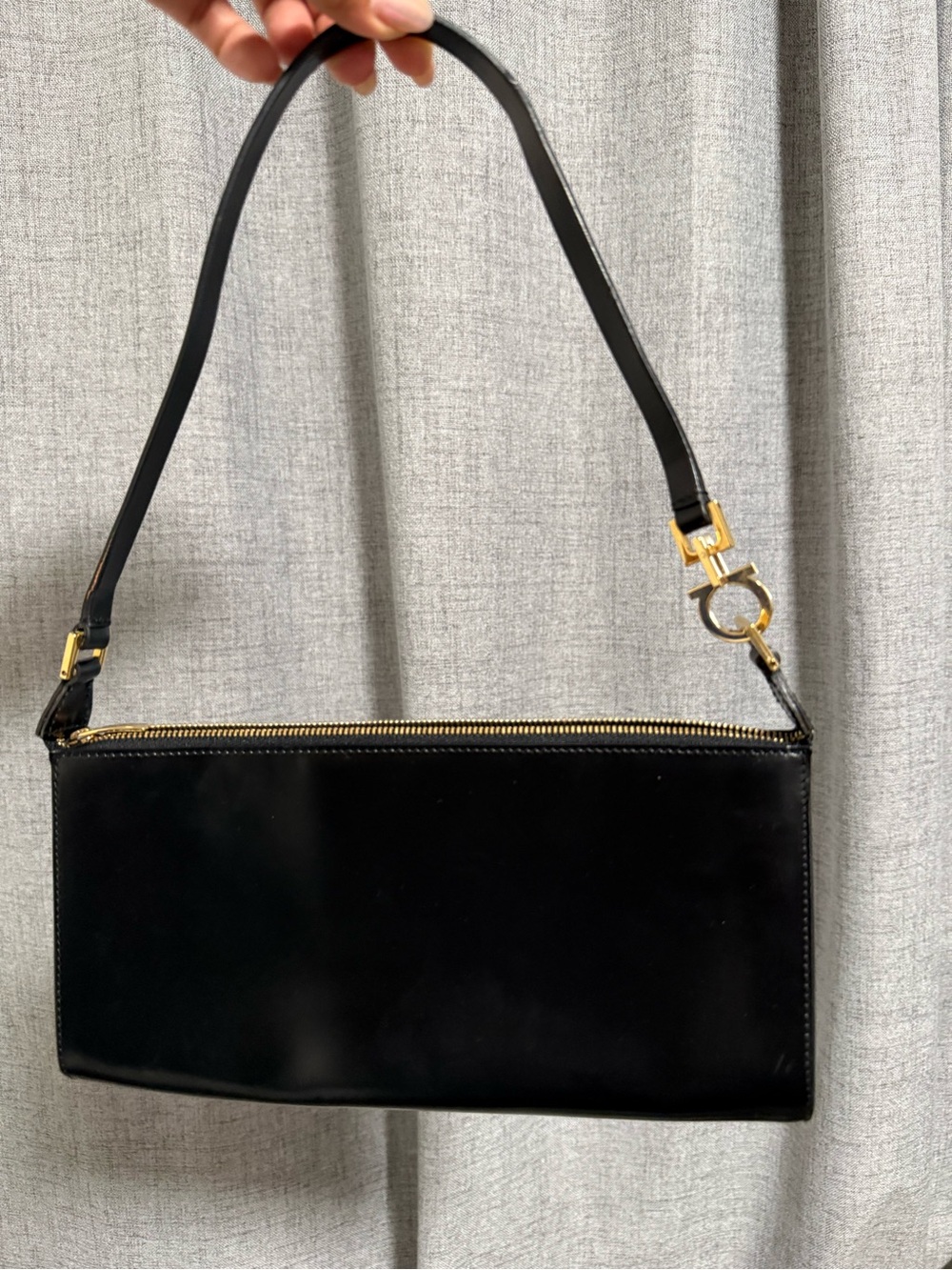 Salvatore Ferragamo Pochette with Gold Hardware